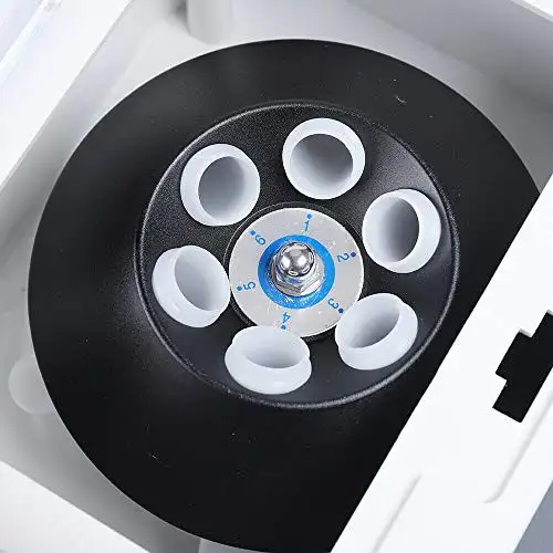 Desktop Electric Lab Laboratory Centrifuge Machine Lab Medical Practice LCD Display Electric Lab Benchtop Centrifuge LSH-20H Low-Speed 4000rpm 6Tubes Centrifuge Machine w/Timing Function