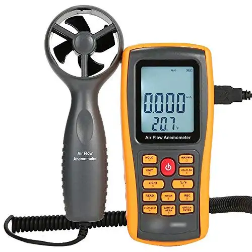 Nuokix Anemometers Digital Wind Speed Measuring Instrument High Precision Wind Speed Measuring Instrument Wind Measuring Instrument (Color-1600147608
