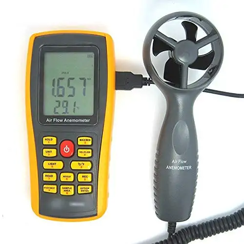 Nuokix Anemometers Digital Wind Speed Measuring Instrument High Precision Wind Speed Measuring Instrument Wind Measuring Instrument (Color-1600147608