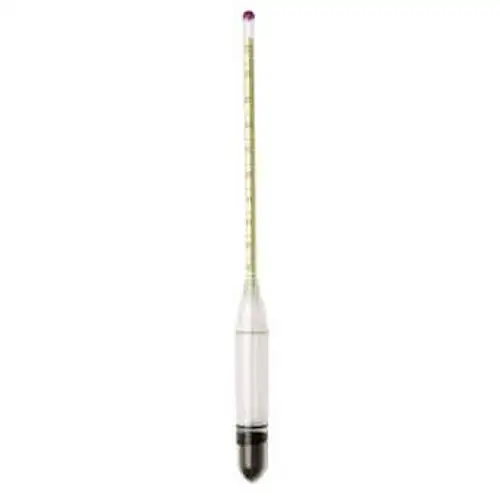 H-B Instrument B61800-0700 Plain-Form Polycarbonate Hydrometer 0 to 12 Baume/0.2 Div