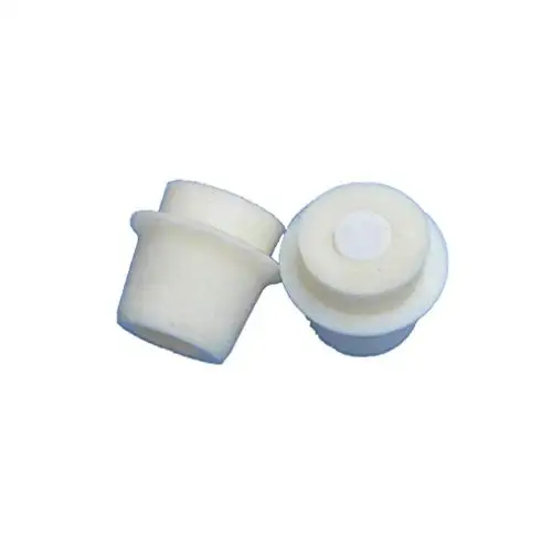 juler Lab Instruments Equipment Fluid Liquid Handling Silicone Plug 18~53mm Conical Flask Plug Sand Core Triangular Flask Plug Transparent 48-53Mm