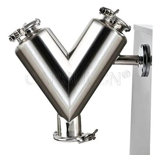 New CapsulCN. Powder Mixier Machine Blending Machine V-20 Type 220V/50Hz for Laboratory Blender-1600210705