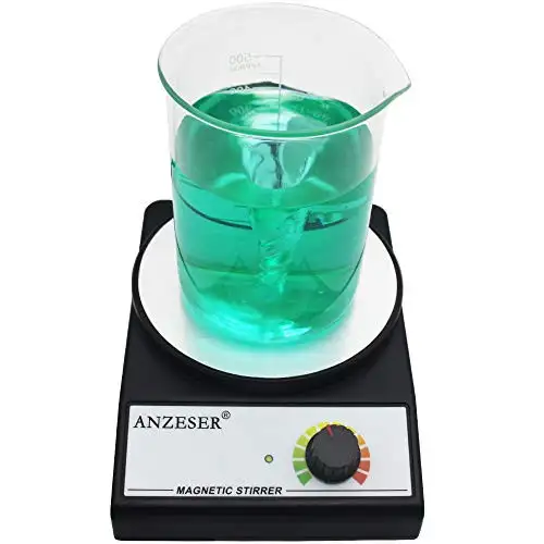 ANZESER Magnetic Stirrer Magnetic Mixer 3000 RPM with Stir Bar Max Stirring Capacity 3000mL Black