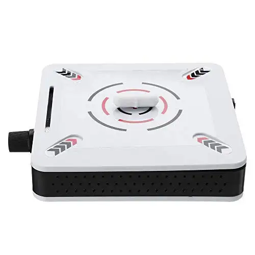 Poafamx Magnetic Stirrer Mini Lab Plate Mixer Apparatus 2800 RPM Stepless Adjustable Speed 1L Stirring Capacity Desktop for Laboratory Scientific Industrial Research 110V (1000ml)