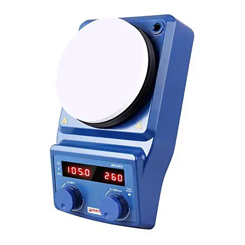 5 Inch LED Digital Magnetic Hotplate Stirrer - Four E's with Ceramic Coated Hotplate 100-1500RPM 5L 600W