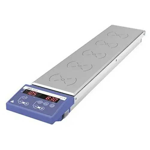 IKA 3690601 Borosilicate Glass Series RT 5 Position Digital Magnetic Stirrer 115V