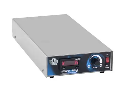 Chemglass CLS-4100-02 Dura-Mag Magnetic Stirrer with Two-Position 11" x 20" x 3-3/8" Size 5-400RPM 120V