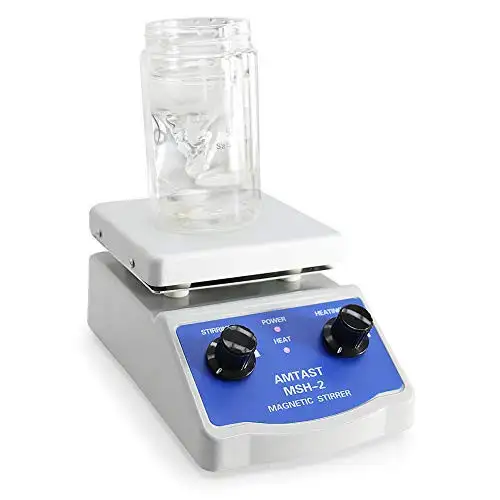 AMTAST 110V 60Hz Laboratory Magnetic Stirrer Hotplate Mixer Stir and Thermometer Support-1600212845