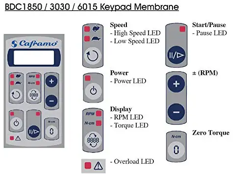 CAFRAMO LIMITED BDC3030 Model BDC3030 General Purpose Overhead Stirrer Speed Range 20-3000 RPM Digital Mixes Creams Lotions Personal Care Products