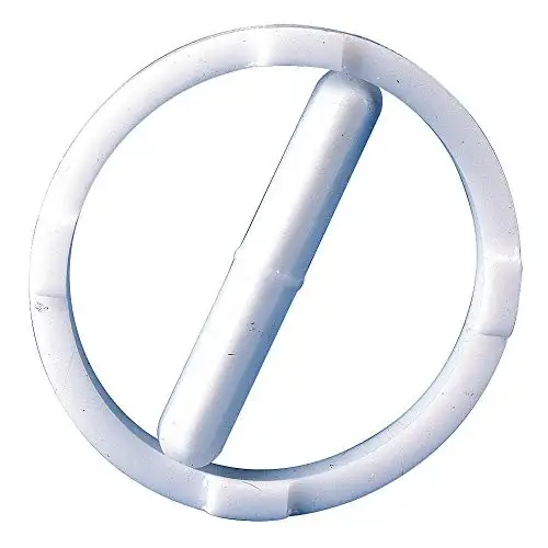 Barra agitadora magnética de teflón Bel-Art Spinring; 50,8 x 8 mm 57,2 mm D.E. anillo Blanco (F37140-0020)