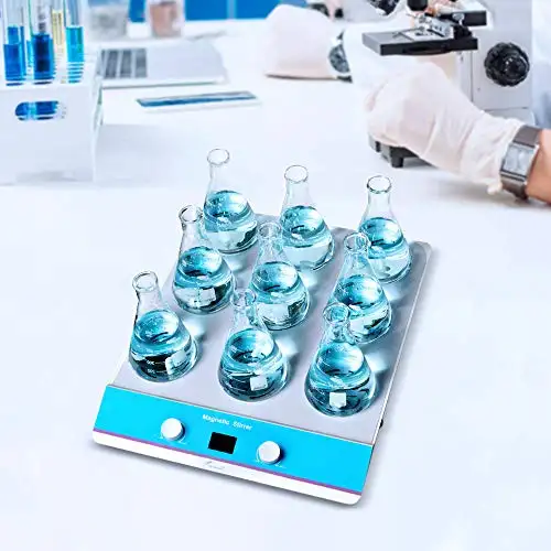9r-135W Magnetic Stirrer Digital Display Lab Mixer 0-1500 RPM Adjustable with Timing Function