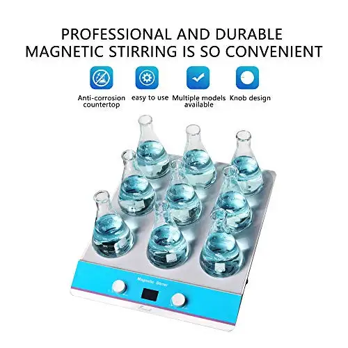 9r-135W Magnetic Stirrer Digital Display Lab Mixer 0-1500 RPM Adjustable with Timing Function