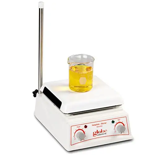 Globe Scientific 508-230 Hotplate Magnetic Stirrer 8" x 9" x 4.5" 230V 80 degrees C