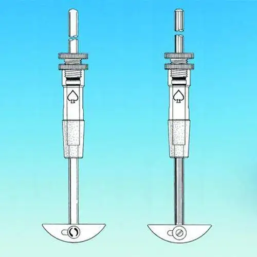 ACE Glass 8064-18 Stirrer Assembly for 500-1000 mL Flasks 29/42 Bearing Glass Shaft PTFE Blade