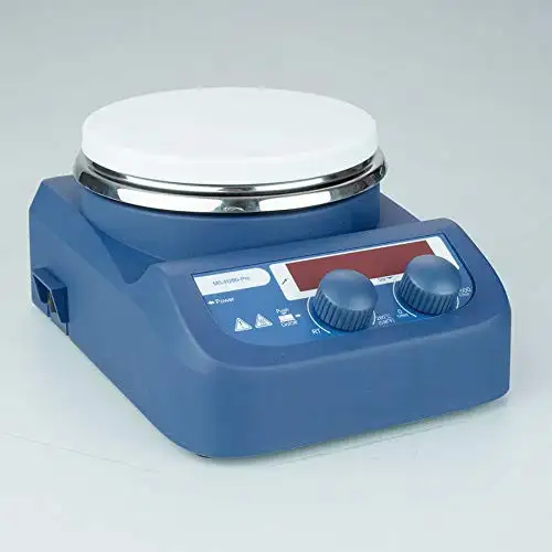 LED Digital Thermostatic Magnetic Stirrer Mixer Hotplate 280 Degree Centigrade Max.Temp Get PT1000-A Temp. Sensor Gift TOPTION