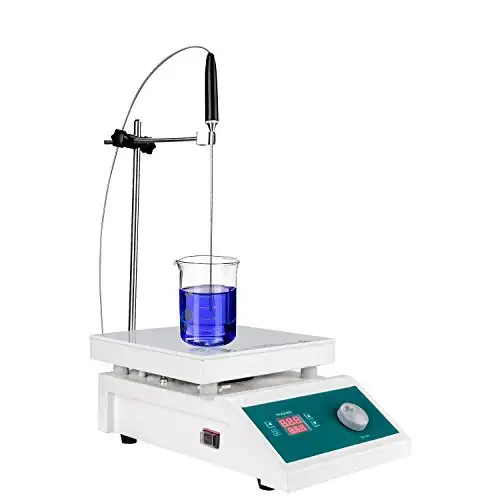 HMS-901D LED Dual Display Digital Analog Laboratory Magnetic Stirrer Hot Plate 5000ml Volume 600W 100~2000RPM RT- 450??C