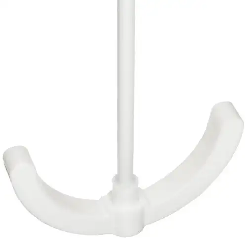 Dynalon 312514-0005 Agitador de laboratorio de PTFE con pala de hélice de anclaje Rotor de 5,6" y eje de 22" 260 grados C