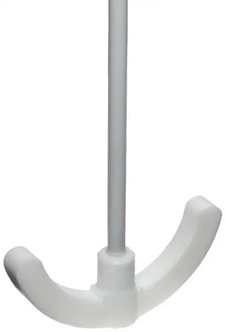 Dynalon 312514-0002 Agitador de laboratorio de PTFE con pala de hélice de anclaje Rotor de 3,2" y eje de 20" 260 grados C
