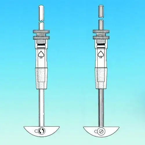 ACE Glass 8064-13 Stirrer Assembly for 250-500 mL Flasks 24/40 Bearing Glass Shaft PTFE Blade