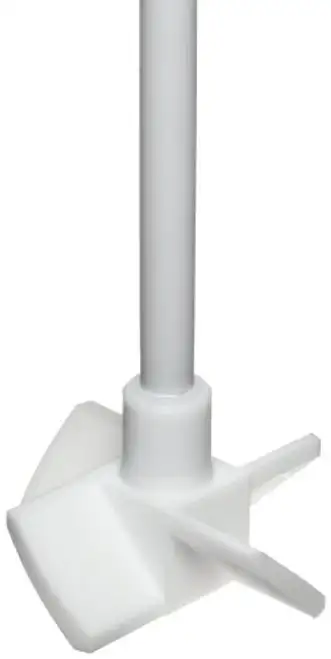 Dynalon 312504-0003 Agitador de laboratorio de PTFE con pala de hélice de tornillo y eje de 22" 260 grados C