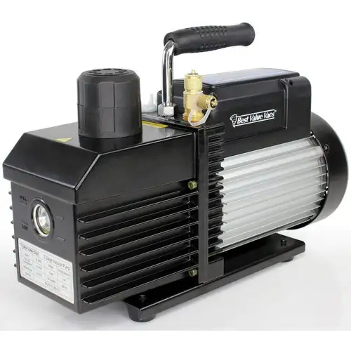 1.9CF 4 Wall Heating LED Display LED's 5 Shelves Standard Eco Vacuum Oven and VE160 7CFM Single Stage Vacuum Pump Kit