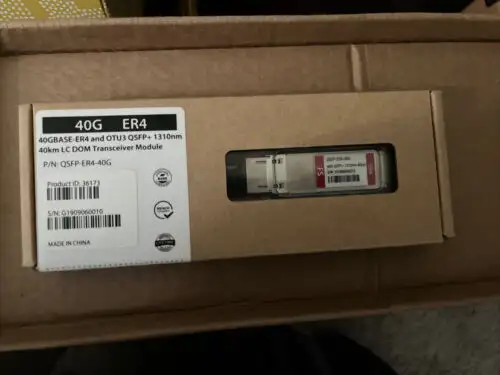 Cisco Qsfp-40G-Er4 Qsfp 40Gbase-Er4 Transceiver Module Lc 40Km