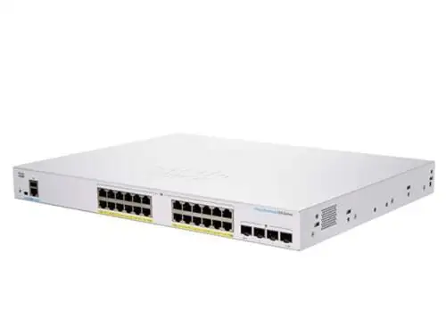Cisco Business Cbs250-24Fp-4G Smart Switch | 24 Port Ge | Full Poe | 4X1G Sfp |
