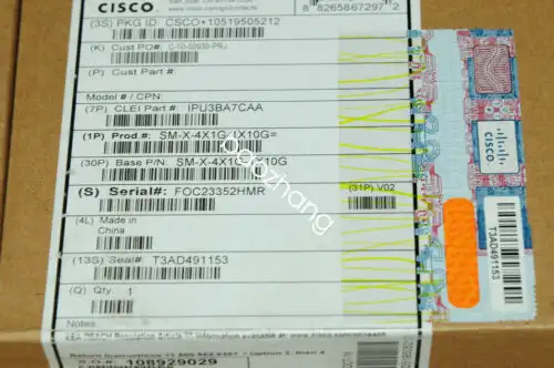 Cisco Sm-X-4X1G-1X10G 4-Port Fedex Or Dhl
