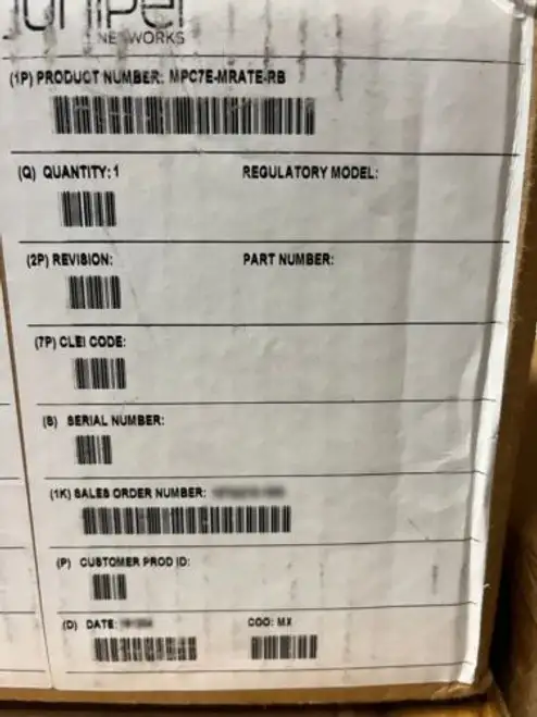 Juniper Mpc7E-Mrate-Rb Modular Interface Card (We Buy Juniper )