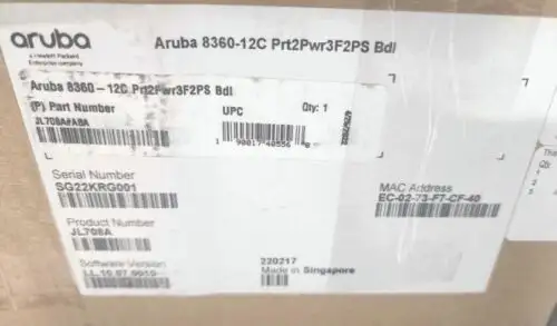 New Hpe Aruba Cx 8360 12 Port 100 Gigabit Qsfp28 Switch Jl708A#Aba Wty ????????