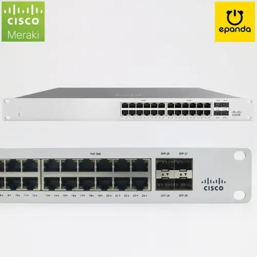 Cisco Meraki Ms120-24P Gigabit Ethernet Poe+ 370W Switch - Unclaimed