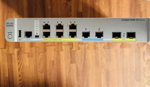 Cisco Ws-C3560Cx-8Xpd-S 3560Cx Ip Base Gigabit Poe Switch With Power Cord
