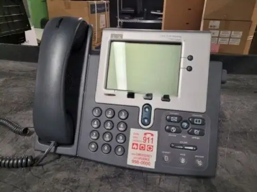 Cisco 7940 Series Cp-7940G Voip Poe Business Phone W/ Handset Hardly