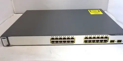 Cisco Ws-C3750-24Ps-S 3750 Poe Switch 12.2 Advip K9 Ccna Ccnp 3-Year Garant√≠a