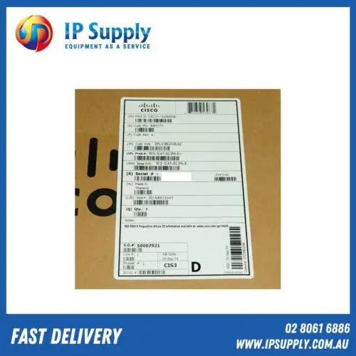 *Brand * Cisco Ws-X45-Sup8- E Unified Access Supervior Engine 928Gbs 1Yrwty