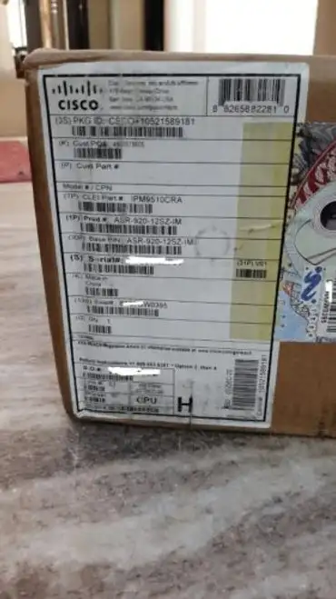 New Cisco Asr-920-12Sz-Im 2 Dc Advancedmetroipaccess & 4*10Ge License