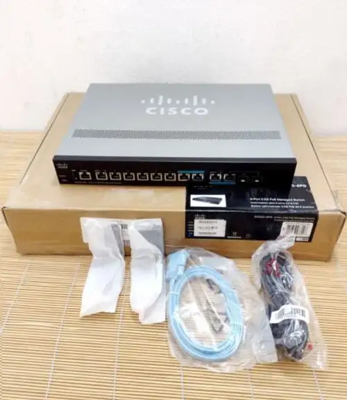 New Cisco Sg350-8Pd-K9 8-Port 6X 1G Poe Ports 2X 2.5G Rj45 Sfp+Poe Bo-