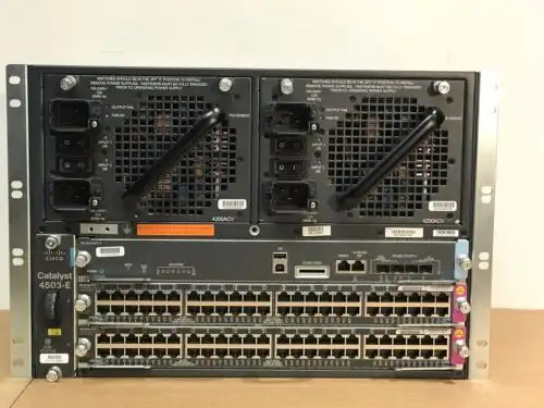 Cisco Catalyst C4503-E Ws-X45-Sup7L-E 2X X4748-Upoe+E Poe 2X Pwr-C45-4200Acv