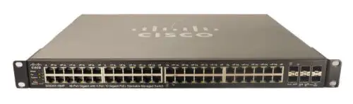 Cisco Sg500X-48Mp-K9 48 Rj45 Port 6 Sfp Port 10Gbepoe Stackable Managed Switch