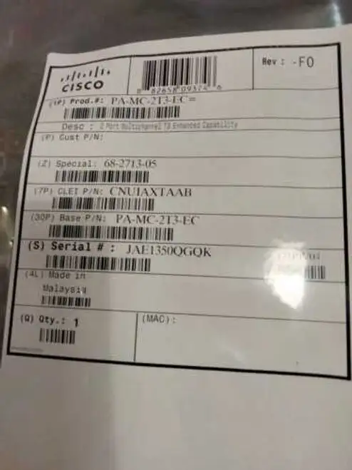 New Pa-Mc-2T3-Ec= Cisco 2-Port Multichannel Enhanced Capability Port Adapter