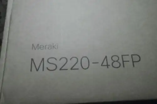 Cisco Meraki Ms220-48Fp Poe Gb Switch Unclaimed Hw 48Lp 1-Year