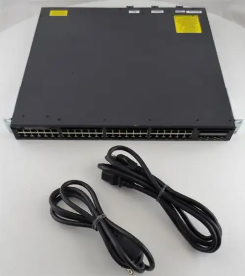 Cisco Catalyst Ws-C3650-48Pd 48 Port Rack Mount Switch With Dual Psus