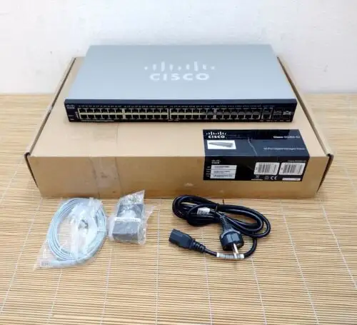 New Cisco Sg350-52-K9 52-Gigabit Port Switch Layer 3 Managed -