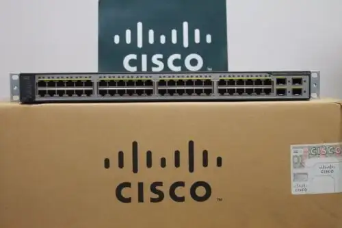 Cisco Catalyst Ws-C3750V2-48Ps-S 48-Port Poe Switch Ws-C3750-48Ps-S Latest Ver