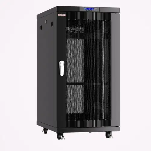 22U Server Rack Cabinet Network It Data Enclosure Mesh Vented Doors - $190 Bonus