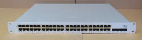 Cisco Meraki Ms225-48Fp 48X 1Gbe Poe+ +4X 10Gb Sfp+ 1U Managed Switch Unclaimed