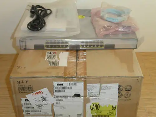 New Cisco Catalyst Ws-C3750G-24T-S 24X10/100/1000 -