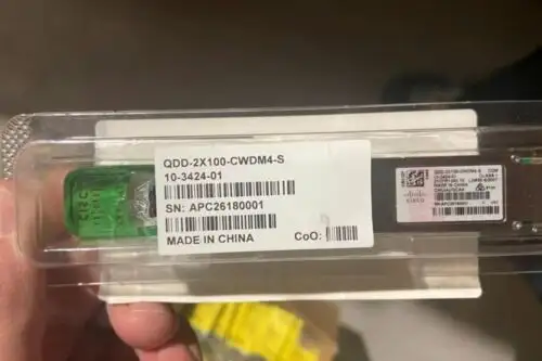 1X Cisco Qdd-2X100-Cwdm4-S Transceiver Module 200G Qsfp Cwdm4 Via Fedex P1