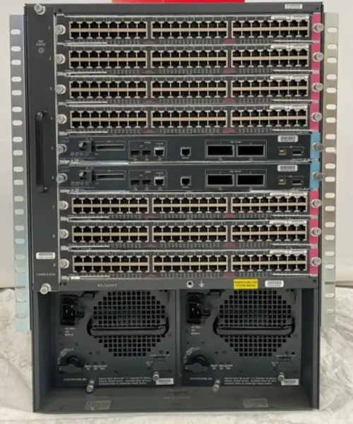 Cisco Catalyst 6509 2X Vs-S720-10G-3C 3X Ws-X6748-Ge-Tx 4X Ws-X6748-Sfp 192 Sfps