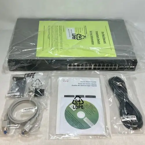 Cisco Sg500X-24 24-Port Gigabit Stackable Managed Ethernet Switch W 10Gb Uplinks